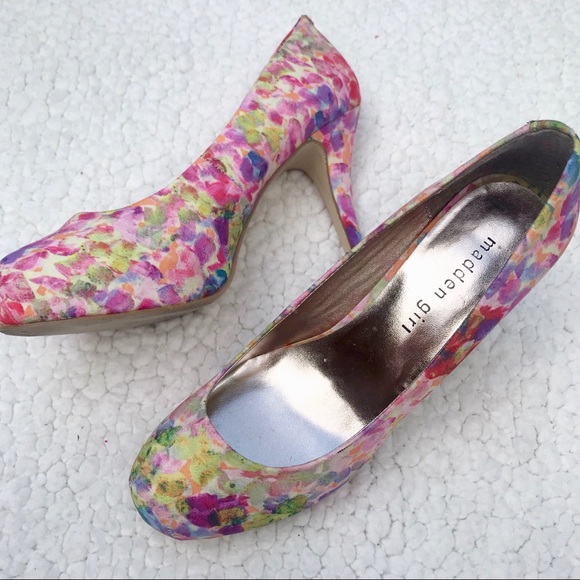 Madden Girl Shoes - MADDEN GIRL Floral Getta Platform Pumps